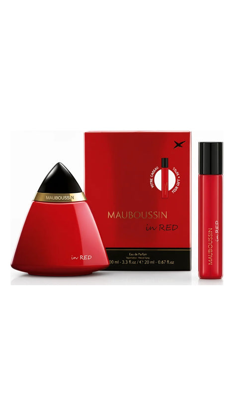 MAUBOUSSIN IN RED POUR HOMME AVEC SPREY EAU DE PARFUM 100 ML
